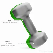 SPORTNOW Set de Gantere de Sală cu Suport Pliabil, 2x1 kg, 2x2 kg, 2x3 kg, Gantere Hexagonale de Metal cu Mâner, Antrenament Fitness Acasă, Multicolor | Aosom Romania