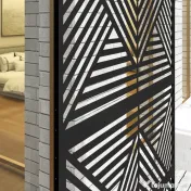 Outsunny Separator Divizor de Exterior și Spalier pentru Plante 122x45x198cm Negru | Aosom Romania
