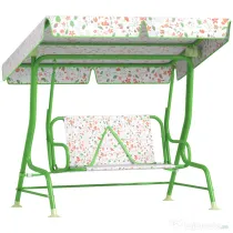 AIYAPLAY Leagăn pentru Copii cu Copertină Reglabilă și Centură de Siguranță, 120x112x75 cm, Verde | Aosom Romania