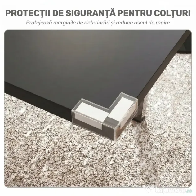 HOMCOM Masă de Grădină Extensibilă pentru 4-6 Persoane cu Picioare din Oțel, 160x70x75 cm, Negru | Aosom Romania