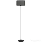 HOMCOM Lampadar Modern cu Abajur Dublu și Întrerupător cu Pedală, Ø33 x 152,5 cm, Negru