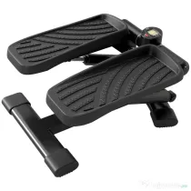 SPORTNOW Stepper Twister 2 în 1 cu Monitor LCD, Pedale Mari și Antiderapante, Capacitate 100 kg, Negru | Aosom Romania