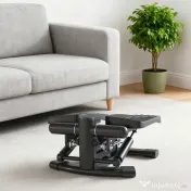 SPORTNOW Stepper Twister 2 în 1 cu Monitor LCD, Pedale Mari și Antiderapante, Capacitate 100 kg, Negru | Aosom Romania
