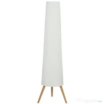 Lampă de podea HOMCOM cu trepied, întrerupător de picior și luminozitate reglabilă, 46x46x153 cm, albă | Aosom Romania