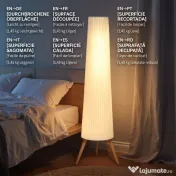 Lampă de podea HOMCOM cu trepied, întrerupător de picior și luminozitate reglabilă, 46x46x153 cm, albă | Aosom Romania 