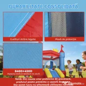 AIYAPLAY castel gonflabil sărituri | Aosom Romania 