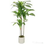 HOMCOM Arbore Artificial Dracaena 120 cm cu Rame Flexibile - Verde