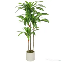 HOMCOM Arbore Artificial Dracaena 120 cm cu Rame Flexibile - Verde