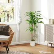 HOMCOM Arbore artificial Dracaena 120 cm cu ramuri flexibile - Verde | Aosom Romania 