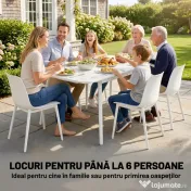 Outsunny grădină terasă lemn fals | Aosom Romania