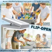 Outsunny Frigider de Grădină de 76L, Cărucior Portabil cu Raft, Deschizător de Sticle, Roți Blocabile, Recipient pentru Capace, Portabil pentru Băuturi, Bar, Grădină, Petreceri, Argintiu | Aosom Romania 