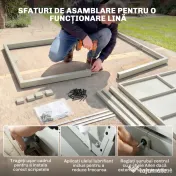 Outsunny Masă Grădină Extensibilă, Bucătărie Exterior Aluminiu 8-10 Persoane, Gri Deschis | Aosom Romania