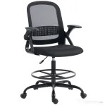 HOMCOM Scaun de birou ergonomic, înălțime reglabilă, negru