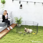 PawHut Țarc pentru Câini și Pui, Spațiu de Joacă | Aosom Romania 