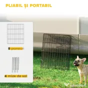 PawHut Țarc pentru Câini și Pui, Spațiu de Joacă | Aosom Romania 