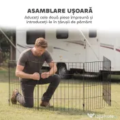 PawHut Țarc pentru Câini și Pui, Spațiu de Joacă | Aosom Romania 