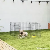 PawHut Țarc pentru Câini și Pui, Spațiu de Joacă | Aosom Romania 