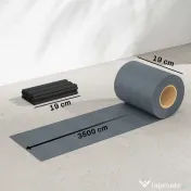 Outsunny Set 4 Bucăți Gard de Grădină pentru Intimitate, Paravan Balcon pentru Protecție, Rezistent la Razele UV, Impermeabil cu Clipsuri, pentru Exterior, Terasă, Balcon, 35m x 19cm, Gri | Aosom Romania