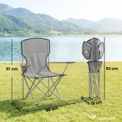 Outsunny scaun fotoliu pescar | Aosom Romania 