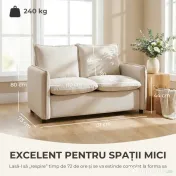 HOMCOM Canapea compactă mică | Aosom Romania 