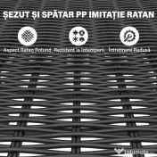 Outsunny terasă 6 locuri | Aosom Romania 