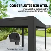 Outsunny terasă 6 locuri | Aosom Romania 