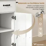 HOMCOM Cărucior mobil multifuncțional pentru depozitare | Aosom Romania