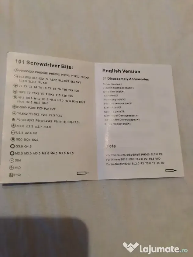 Trusa profesionala pt desfăcut orice tip de telefon