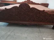 Set dormitor din lemn masiv de tec (model tradițional Indonezia) 