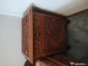 Set dormitor din lemn masiv de tec (model tradițional Indonezia) 