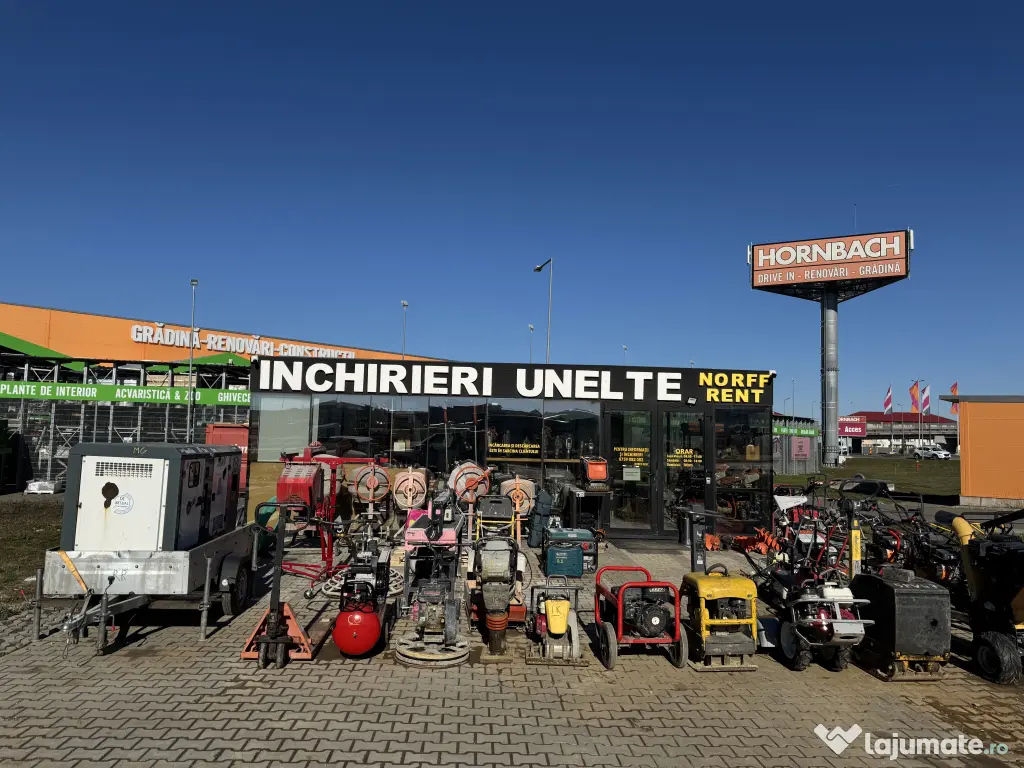 Închiriez șlefuitor de beton ,mai compactor,vibrator beton pe 220v sau pe bateri