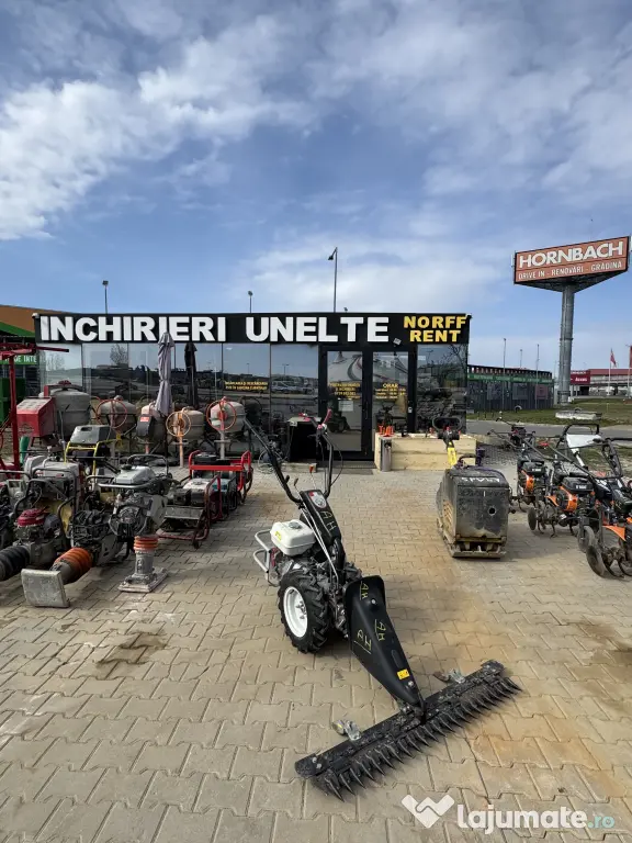 Închiriez motocositor pe roti, aparat crăpat lemne, betoniera, motocoase