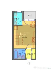 Garsoniera 31mp renovata- etaj 6 - bloc 1983 - Titan -Mal... 