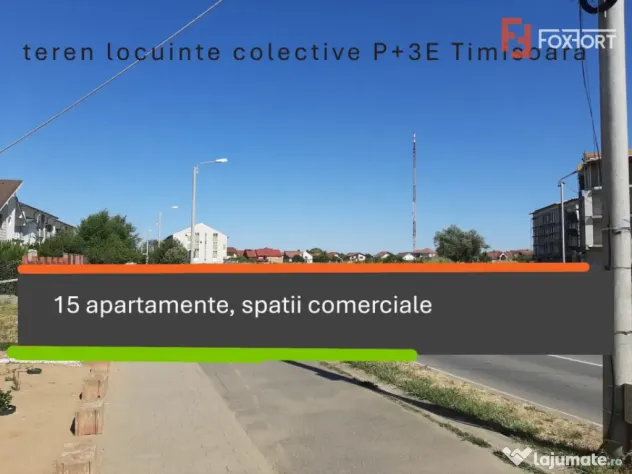 Teren intravilan locuinte colective si spatii comerciale - B