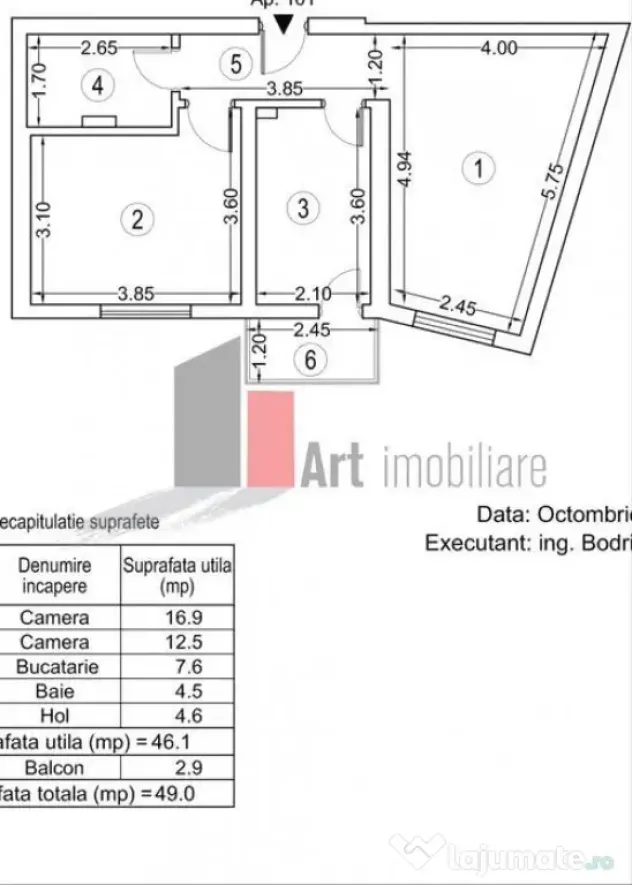 Vanzare apartament 2 camere Politehnica-Grozavesti