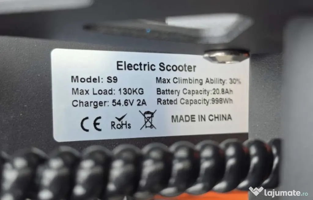 Trotinetă electrică TODIMART S9 – Nouă, sigilată – 1000W | Baterie 48V 20.8Ah