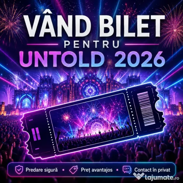 Abonament Untold 4 zile General Acces - Predare in Cluj
