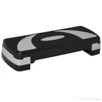 HOMCOM Stepper pentru aerobica reglabil in inaltime 10-15-20 cm, anti-alunecare, Negru si Gri
