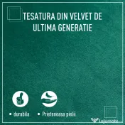 Homcom Fotoliu Verde din Catifea – Elegant cu Picioare din Lemn 