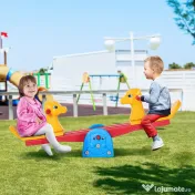 Homcom Balansoar Copii 1-4 Ani – Siguranta cu Manere Antiderapante 