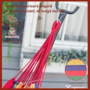 Hamac OutSunny Portabil cu suport din otel si bumbac multicolor