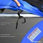 Outsunny Husa Protectie Trambulina – Ø305 cm, Albastru