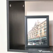 HOMCOM Bibliotecă din Lemn cu 6 Rafturi, 80x24x191 cm, Negru 