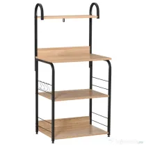 Homcom Dulapior Microunde 60×40×125 cm – Rafturi & Carlige Metalice