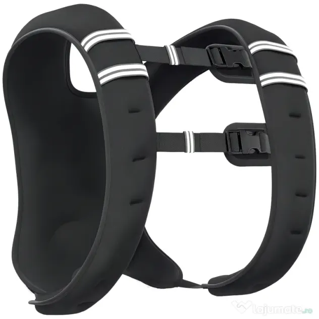 Soozier Vestă cu Greutate Respirabilă de 5 kg cu Buzunar de Depozitare și Bretele de Umăr, Vestă cu Greutate, 40x35 cm, Negru