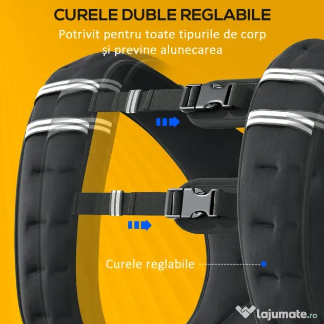 Soozier Vestă cu Greutate Respirabilă de 5 kg cu Buzunar de Depozitare și Bretele de Umăr, Vestă cu Greutate, 40x35 cm, Negru