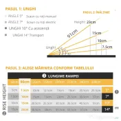 Homcom Rampa Aluminiu Pliabila 91×73 cm – Antiderapanta, 272 kg