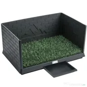 PawHut Toaletă pentru câini cu tavă detașabilă, 75 x 51 x 36,5 cm 