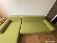 Colțar extensibil 300 × 180 cm – verde