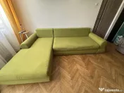 Colțar extensibil 300 × 180 cm – verde 
